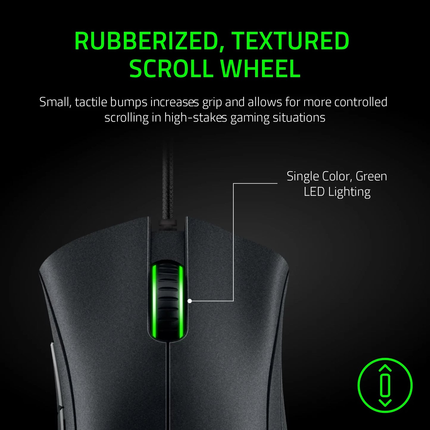 Deathadder Essential Wired Optical Gaming Mouse for PC, 5 Buttons, Black